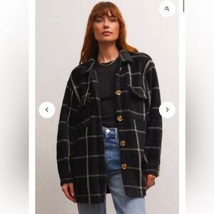 EUC Z SUPPLY Plaid Tucker Jacket
